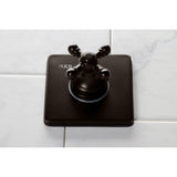 Single-Handle Three-Way Diverter Valve with Square Trim Kit