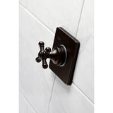 Single-Handle Three-Way Diverter Valve with Square Trim Kit