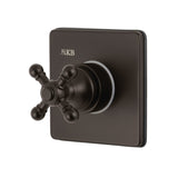 Single-Handle Three-Way Diverter Valve with Square Trim Kit