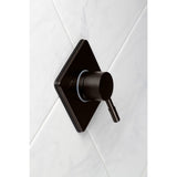 Concord Single-Handle Three-Way Diverter Valve with Square Trim Kit