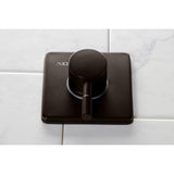 Concord Single-Handle Three-Way Diverter Valve with Square Trim Kit