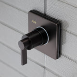 NuvoFusion Single-Handle Three-Way Diverter Valve with Square Trim Kit