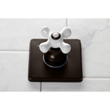 Single-Handle Wall Mount Three-Way Diverter Valve with Trim Kit