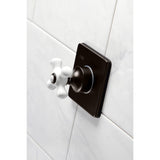 Single-Handle Wall Mount Three-Way Diverter Valve with Trim Kit