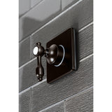 Tudor Single-Handle Three-Way Diverter Valve with Square Trim Kit