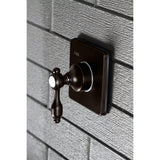 Tudor Single-Handle Three-Way Diverter Valve with Square Trim Kit