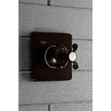 Single-Handle Three-Way Diverter Valve with Square Trim Kit