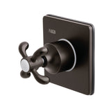 Single-Handle Three-Way Diverter Valve with Square Trim Kit