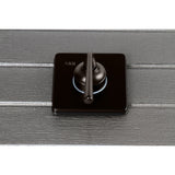 Single-Handle Three-Way Diverter Valve with Square Trim Kit