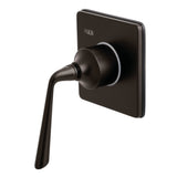 Single-Handle Three-Way Diverter Valve with Square Trim Kit