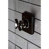 Single-Handle Three-Way Diverter Valve with Square Trim Kit