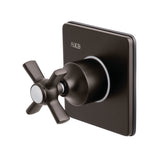 Single-Handle Three-Way Diverter Valve with Square Trim Kit