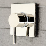 Concord Single-Handle Three-Way Diverter Valve with Square Trim Kit