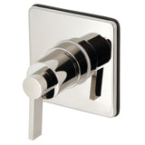 NuvoFusion Single-Handle Three-Way Diverter Valve with Square Trim Kit