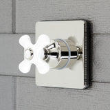 Single-Handle Wall Mount Three-Way Diverter Valve with Trim Kit