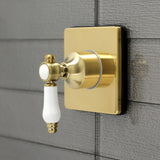 Bel-Air Single-Handle Three-Way Diverter Valve with Square Trim Kit