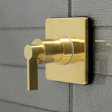 NuvoFusion Single-Handle Three-Way Diverter Valve with Square Trim Kit