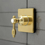 Tudor Single-Handle Three-Way Diverter Valve with Square Trim Kit