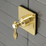 Tudor Single-Handle Three-Way Diverter Valve with Square Trim Kit