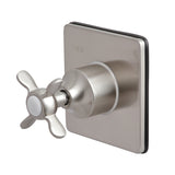 Single-Handle Three-Way Diverter Valve with Square Trim Kit