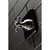 Single-Handle Three-Way Diverter Valve with Square Trim Kit