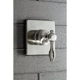 Tudor Single-Handle Three-Way Diverter Valve with Square Trim Kit