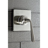 Single-Handle Three-Way Diverter Valve with Square Trim Kit