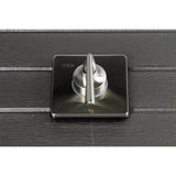 Single-Handle Three-Way Diverter Valve with Square Trim Kit