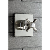 Single-Handle Three-Way Diverter Valve with Square Trim Kit