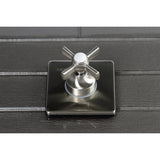 Single-Handle Three-Way Diverter Valve with Square Trim Kit