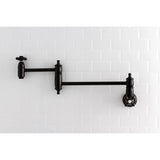 Restoration Two-Handle 1-Hole Wall Mount Pot Filler Faucet