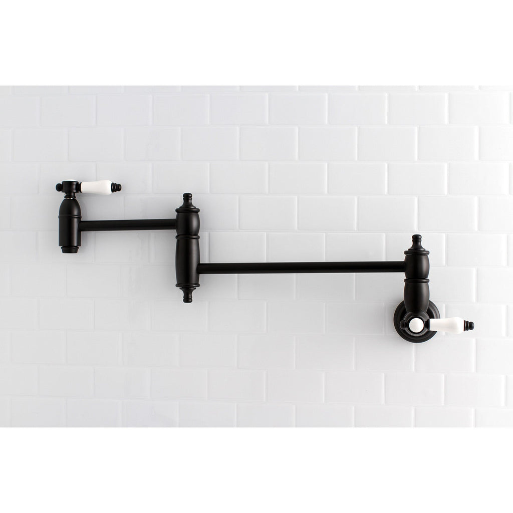 Bel-Air Two-Handle 1-Hole Wall Mount Pot Filler