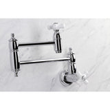 Restoration Two-Handle 1-Hole Wall Mount Pot Filler