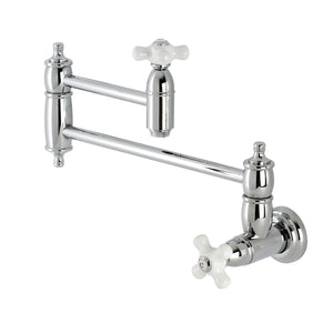 Restoration Two-Handle 1-Hole Wall Mount Pot Filler