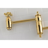 Restoration Two-Handle 1-Hole Wall Mount Pot Filler Faucet