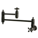 Restoration Two-Handle 1-Hole Wall Mount Pot Filler Faucet