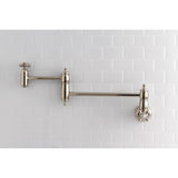 Restoration Two-Handle 1-Hole Wall Mount Pot Filler Faucet