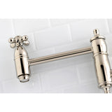 Restoration Two-Handle 1-Hole Wall Mount Pot Filler Faucet