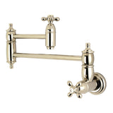 Restoration Two-Handle 1-Hole Wall Mount Pot Filler Faucet
