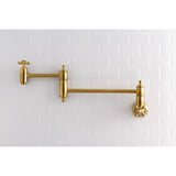 Restoration Two-Handle 1-Hole Wall Mount Pot Filler Faucet