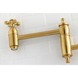 Restoration Two-Handle 1-Hole Wall Mount Pot Filler Faucet