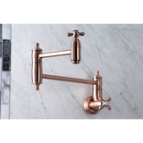 Restoration Two-Handle 1-Hole Wall Mount Pot Filler Faucet