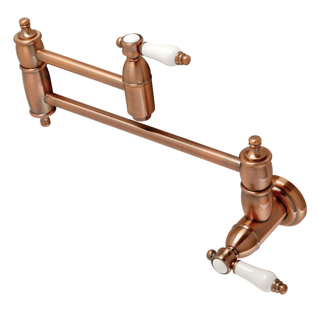 Bel-Air Two-Handle 1-Hole Wall Mount Pot Filler