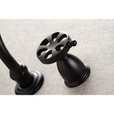 Belknap Double-Handle 3-Hole Wall Mount Bathroom Faucet