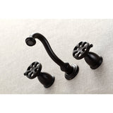 Belknap Double-Handle 3-Hole Wall Mount Bathroom Faucet