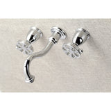 Belknap Double-Handle 3-Hole Wall Mount Bathroom Faucet