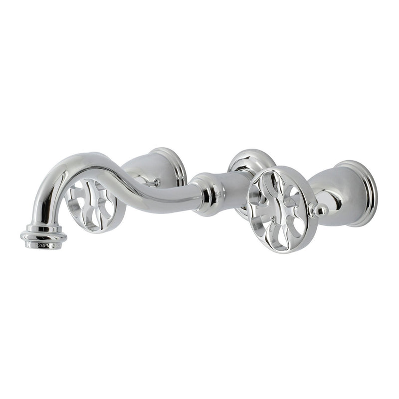 Belknap Double-Handle 3-Hole Wall Mount Bathroom Faucet