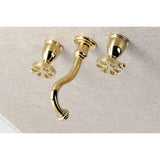 Belknap Double-Handle 3-Hole Wall Mount Bathroom Faucet