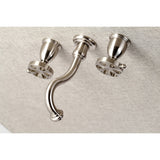 Belknap Double-Handle 3-Hole Wall Mount Bathroom Faucet