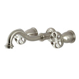 Belknap Double-Handle 3-Hole Wall Mount Bathroom Faucet